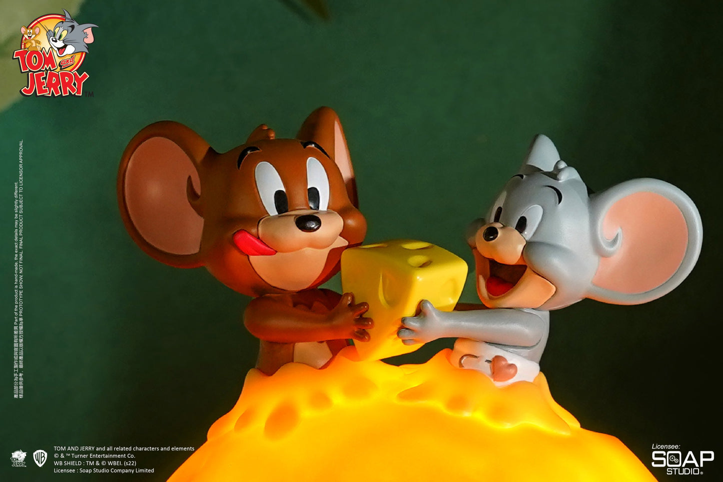 TJ - Jerry and Tuffy Cheese Planet USB Night Light 貓和老鼠 傑瑞鼠和泰菲芝士月球USB小夜燈 (此價格不含運費)