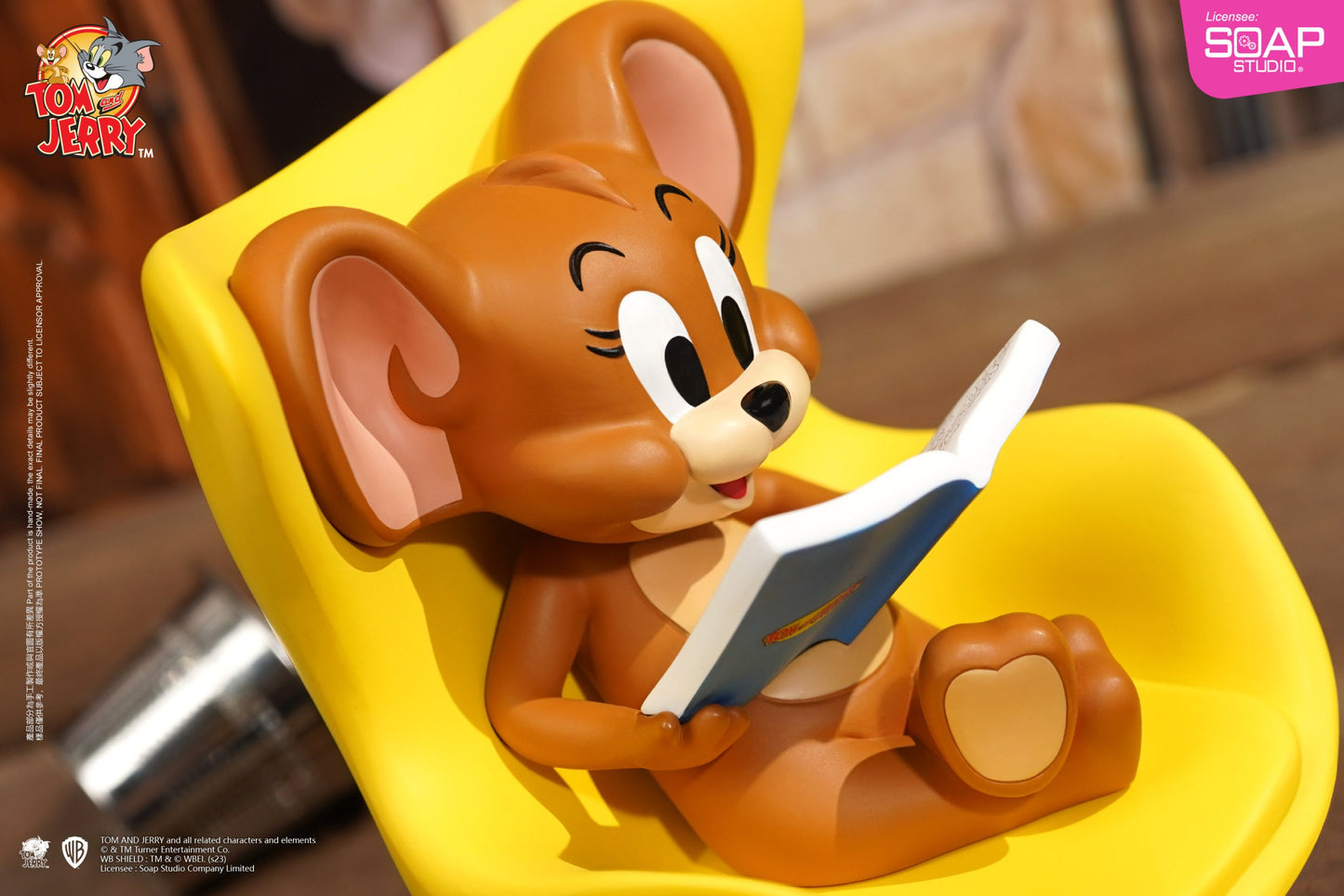 TJ – Jerry's Reading Time Statue 貓和老鼠 傑瑞閱讀時光雕像 (此價格不含運費)