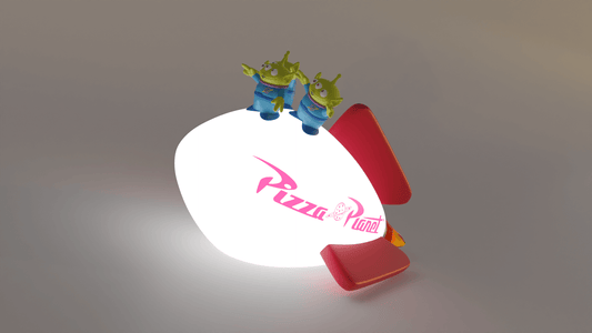 Disney Pixar Aliens Pizza Planet USB Night Light 迪士尼彼思三眼仔披薩星球USB夜燈 (預售) (此價格不含運費)