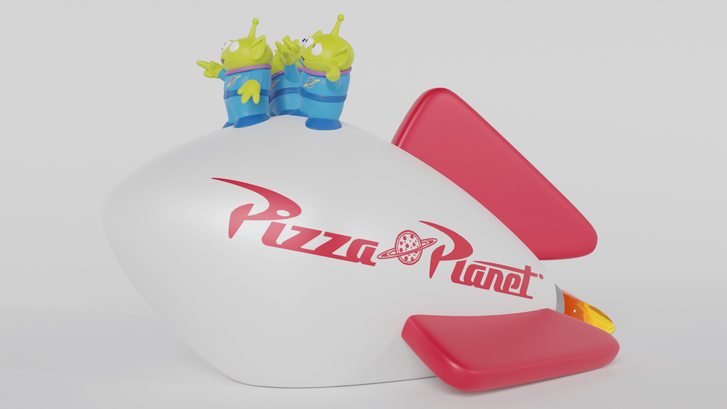 Disney Pixar Aliens Pizza Planet USB Night Light 迪士尼彼思三眼仔披薩星球USB夜燈 (預售) (此價格不含運費)